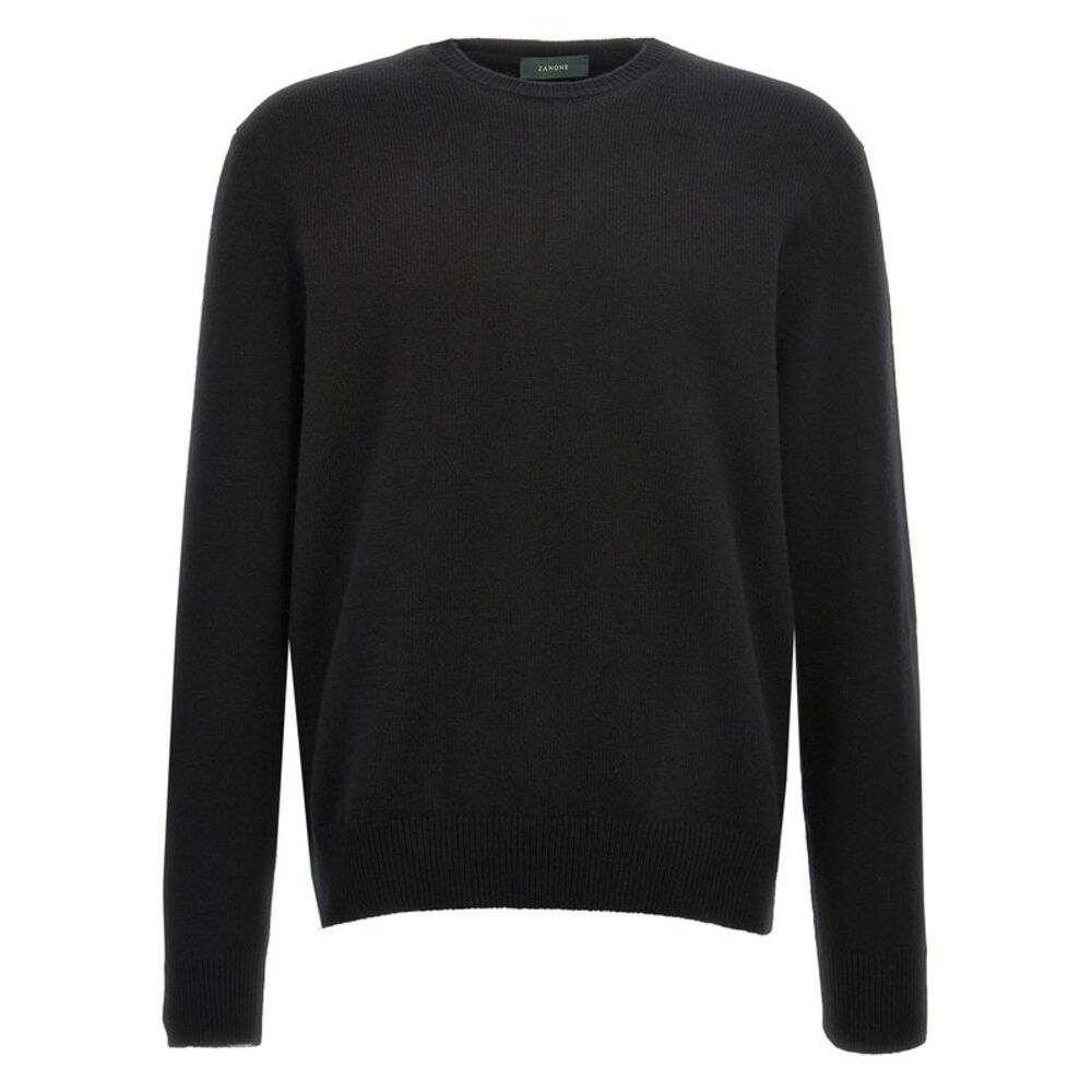 ZANONE Black Virgin Wool Men's Cardigan